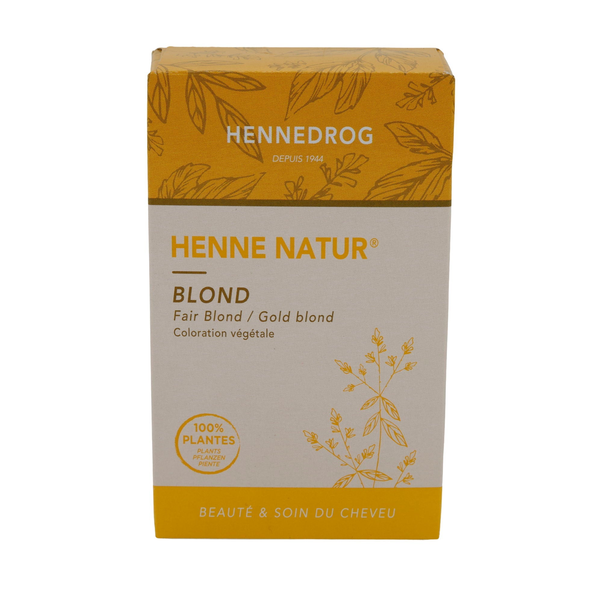 Haarfarbe Henne Natur® Blond | Haarfarbe | Pflanzenhaarfarbe | 90 g HENNEDROG